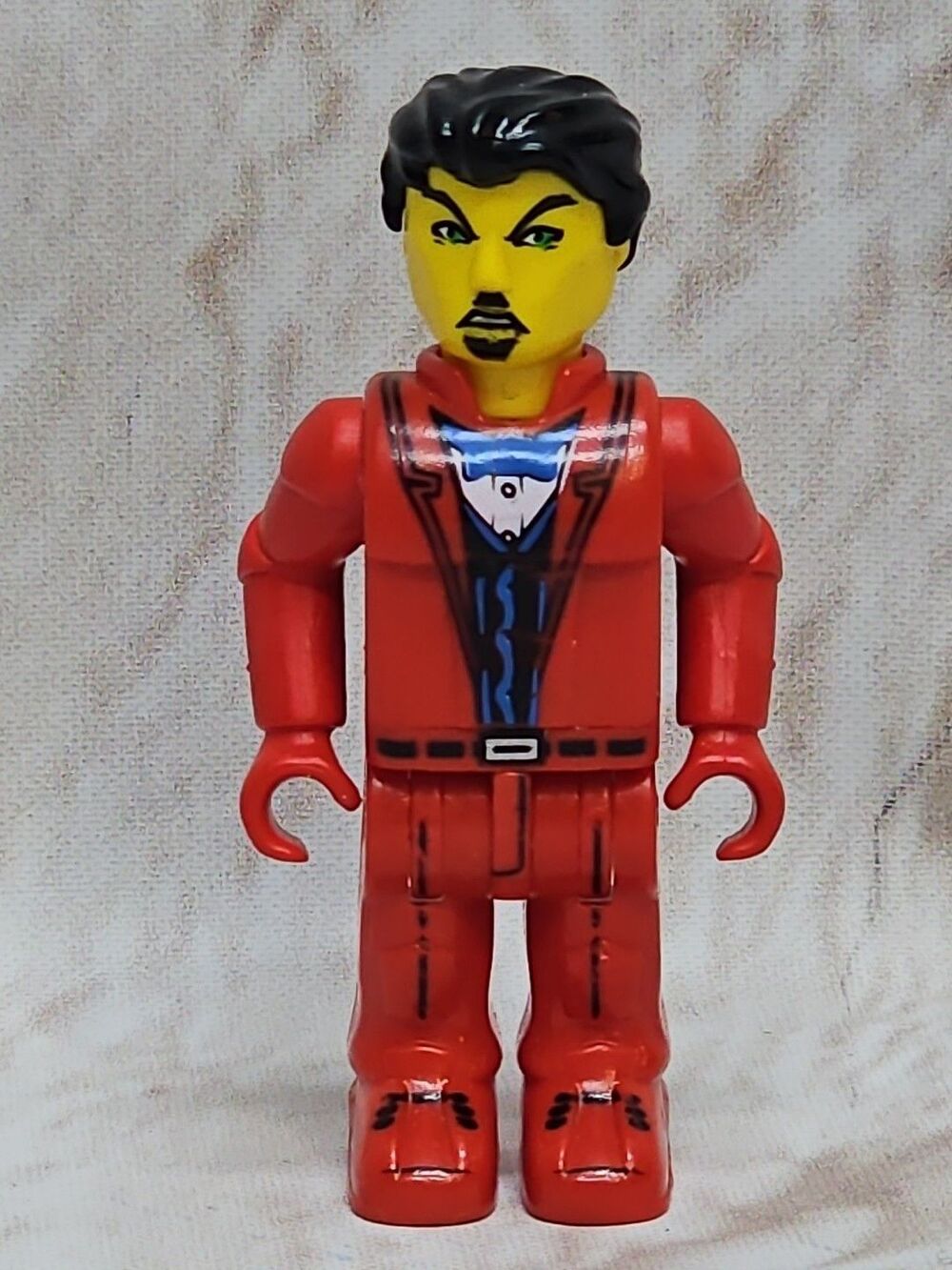 LEGO MINI FIGURE JACK STONE BANK ROBBER Red Suit , In Red Clothing